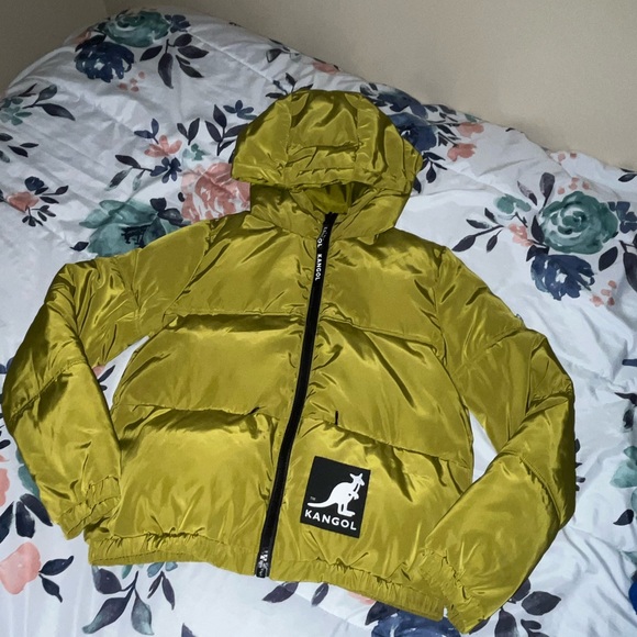 NWOT Kangol x H&M Reflective Hi-Vis Puffer Jacket Coat size XS - Picture 4 of 13